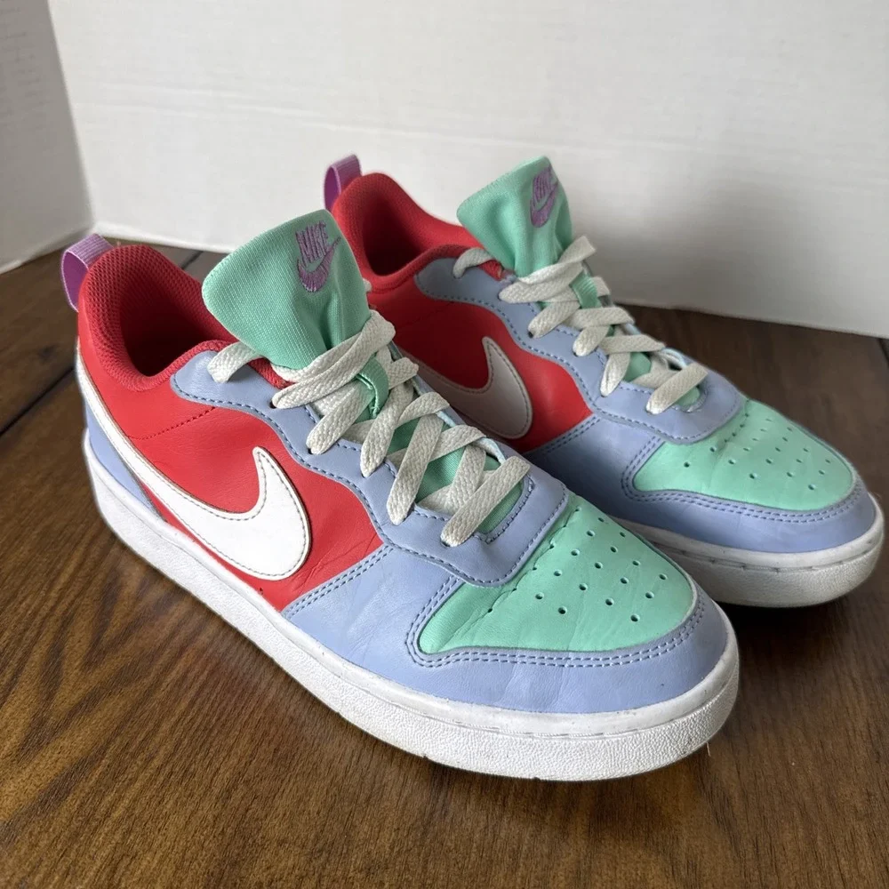 Nike Court Borough Low Recraft Cobalt Bliss/Track Red Size 6